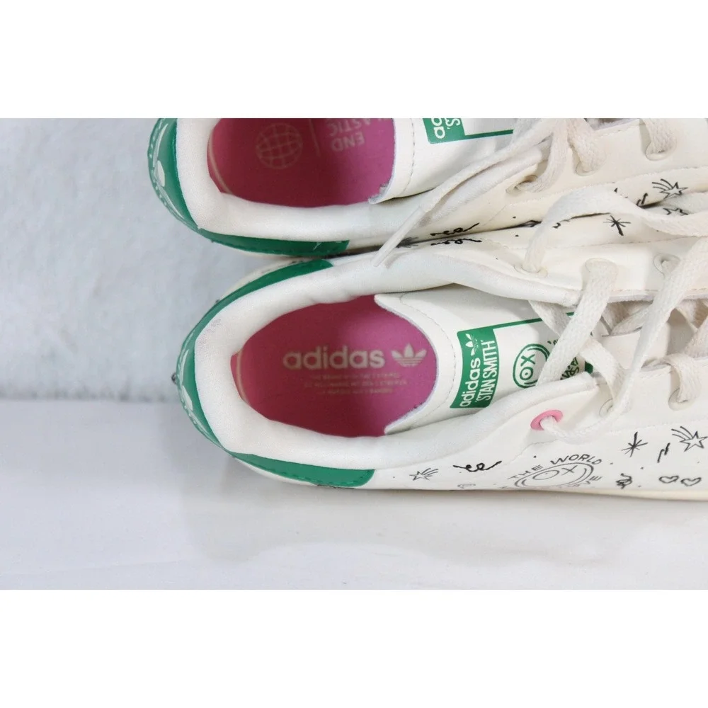 Adidas Stan Smith‎ Andre Saraiva White Green Graffiti Sneakers GZ2202 Mens